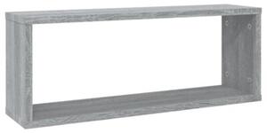 Półki ścienne, 2 szt., szary dąb sonoma, 60x15x23 cm