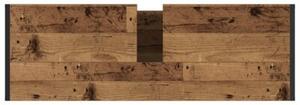 Industrialna szafka łazienkowa z materiału drewnopochodnego w kolorze starego drewna, 90 x 30 x 60 cm
