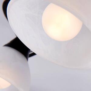 Lindby - Della 5 Lampa Sufitowa Black/Opal Lindby
