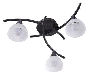Lindby - Della 3 Lampa Sufitowa Black/Opal Lindby