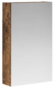 Szafka z lustrem do łazienki dąb wędzony 30 x 10,5 x 50 cm