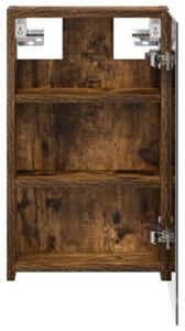 Szafka z lustrem do łazienki dąb wędzony 30 x 10,5 x 50 cm