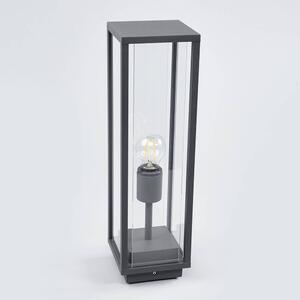 Lucande - Annalea Zewnętrzna Lampa Ogrodowa H50 Dark Grey/Clear