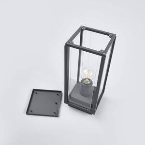 Lucande - Annalea Zewnętrzna Lampa Ogrodowa H35 Dark Grey/Clear