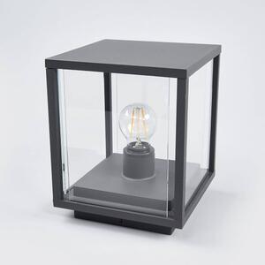 Lucande - Annalea Zewnętrzna Lampa Ogrodowa H20 Dark Grey/Clear Lucande