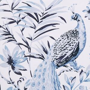 Komplet pościeli 135 x 200 cm bawełniany kwiatowy wzór biało-niebieski Ballard Beliani