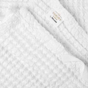 Komplet 4 ręczników łazienkowych dla gości bawełna zero twist biały Areora Beliani