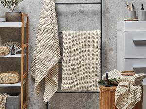 Komplet 4 ręczników łazienkowych dla gości bawełna zero twist beżowy Areora Beliani