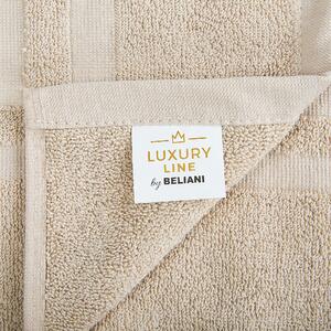 Komplet 11 ręczników łazienkowych dla gości bawełna low twist beżowy Atai Beliani