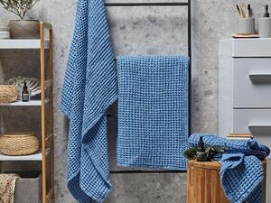 Komplet 4 ręczników łazienkowych dla gości bawełna zero twist niebieski Areora Beliani