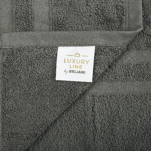 Komplet 11 ręczników łazienkowych dla gości bawełna low twist szary Atai Beliani
