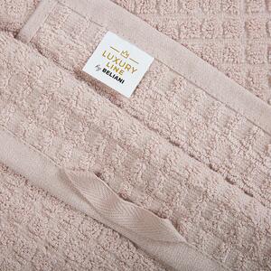 Komplet 11 ręczników łazienkowych dla gości bawełna low twist różowy Atai Beliani
