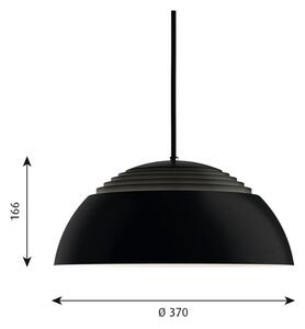 Louis Poulsen - AJ Royal 370 LED Lampa Wisząca Czarna