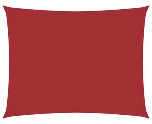Prostokątny żagiel ogrodowy, tkanina oxford, 3x4,5 m, czerwony