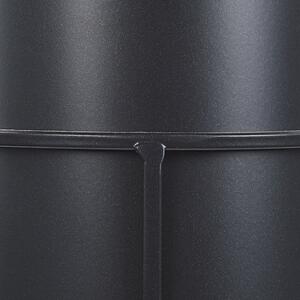 Nowoczesny doniczka na stojaku kwietnik 16 x 16 x 28 cm metalowa czarna Milea Beliani