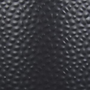 Doniczka na stojaku kwietnik na trójnogu 33 x 31 x 88 cm metalowa czarna Leika Beliani