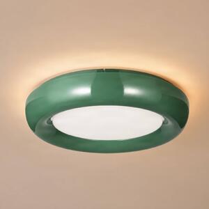 Lampa sufitowa Lennox Lindby, możliwość ściemniania, zielony, salon / jadalnia, metal, nowoczesny