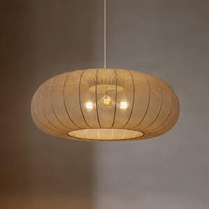Lampa wisząca Helin Lindby, możliwość ściemniania, brązowy / rdzawy, salon / jadalnia, tkanina / materiał / jedwab, skandynawski