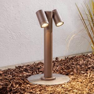 Lampa ogrodowa stojąca Tulimar PRIOS, możliwość ściemniania, brązowy / rdzawy, aluminium, nowoczesny