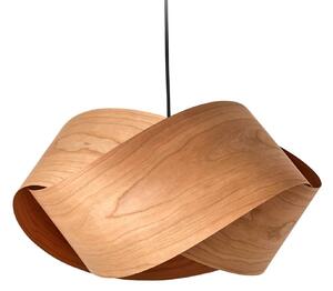 LZF LAMPS Lampa wisząca Nut, możliwość ściemniania, jasne drewno, salon / jadalnia, drewno, design