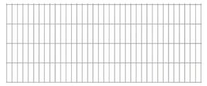 Panel ogrodzeniowy 2D, 2,008 x 0,83 m, srebrny