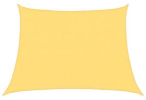 Żagiel przeciwsłoneczny, 160 g/m², beżowy, 4/5x3 m, hdpe