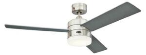 Wentylator sufitowy LED Alta Vista, grafit, drewno – Westinghouse Westinghouse, Alta Vista, czarny, salon, drewno, nowoczesny