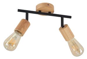 Lindby - Magniva 2 Lampa Sufitowa Wood/Black