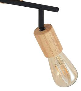 Lindby - Magniva 2 Lampa Sufitowa Wood/Black