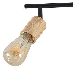Lindby - Magniva 3 Lampa Sufitowa Wood/Black
