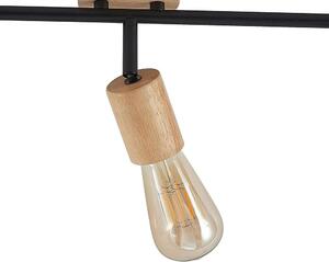 Lindby - Magniva 3 Lampa Sufitowa Wood/Black