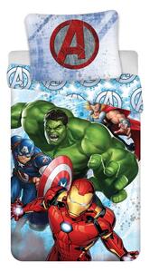Dziecięca bawełniana pościel Jerry Fabrics Avengers Heroes, 140x200 cm