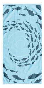 Niebieski ręcznik plażowy 90x180 cm Shoal – DecoKing
