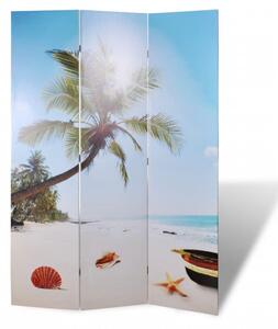 Składany parawan, 120x170 cm, motyw plaży