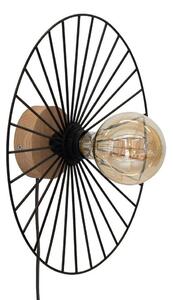 Envostar - Yahel Lampa Ścienna Ø35 Black/Wood Envostar