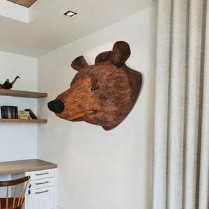 Trofeum niedźwiedzia głowa na ścianę naturalny wygląd