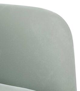 Sofa fotel z podÅokietnikami jasnoszary 54 cm aksamit