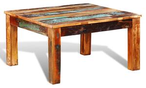 Kwadratowy stolik kawowy z drewna odzyskanego