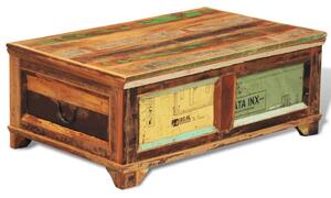 Stolik kawowy - skrzynia vintage, drewno odzyskane