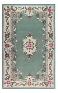 Zielony wełniany dywan Flair Rugs Aubusson, 75x150 cm