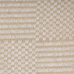 Ręcznie tkany dywan jutowy bawełniany beżowy 80 x 150 cm boho frędzle Adabag Beliani