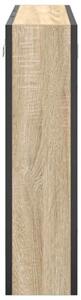 Szafka z lustrem z półką z drzwiami dąb sonoma 60 x 16 x 60 cm