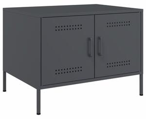 Stolik kawowy, antracytowy, 68x50x50,5 cm, stal