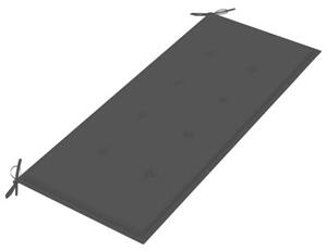 Ławka ogrodowa z poduszką, 120 cm, drewno akacjowe