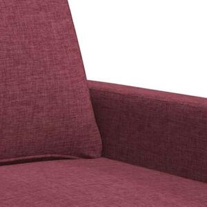 Sofa 3-osobowa, winna czerwieÅ, 180 cm,tapicerowana tkaninÄ