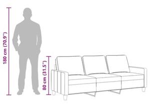 Sofa 3-osobowa, winna czerwieÅ, 180 cm,tapicerowana tkaninÄ