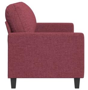 Sofa 3-osobowa, winna czerwieÅ, 180 cm,tapicerowana tkaninÄ