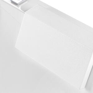 Wanna z hydromasażem biała akrylowa 170 x 80 cm panele ze szkła hartowanego Oyon Beliani