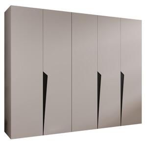 Szafa uchylna otwierana Piano 1 250 wys. 202 cm kaszmir + u. czarny