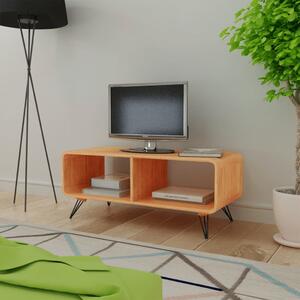 Szafka pod TV, 90x39x38,5 cm, drewniana, brązowa